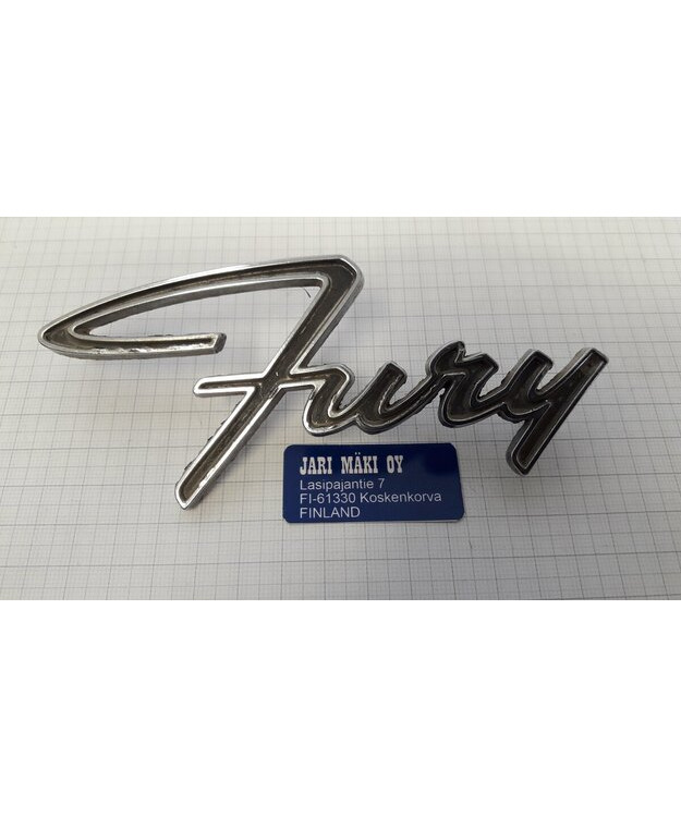 Merkki metallia 5-1/8" Plymouth Fyry 1965-1967