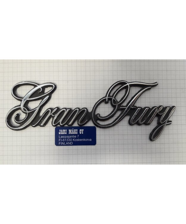 Merkki metallia Plymouth Gran Fury 1975-1977