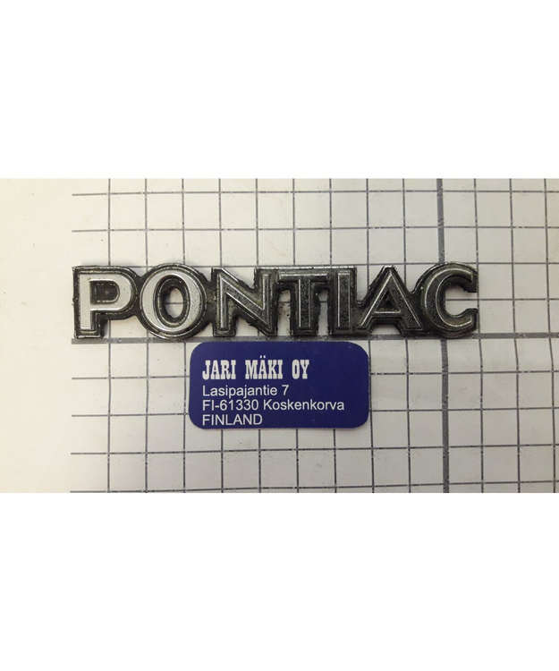 Merkki metallia Pontiac