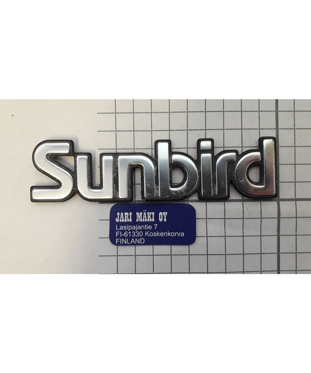 Merkki metallia Pontiac Sunbird