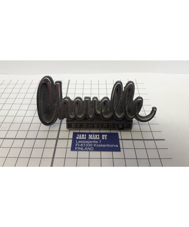 Merkki metallia maskiin Chevrolet Chevelle 1974