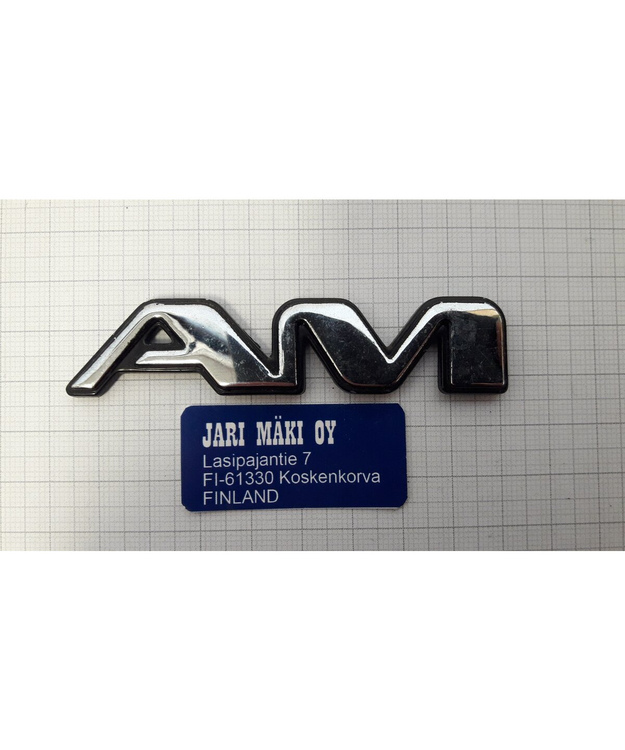 Merkki muovia "AM" kromi Pontiac
