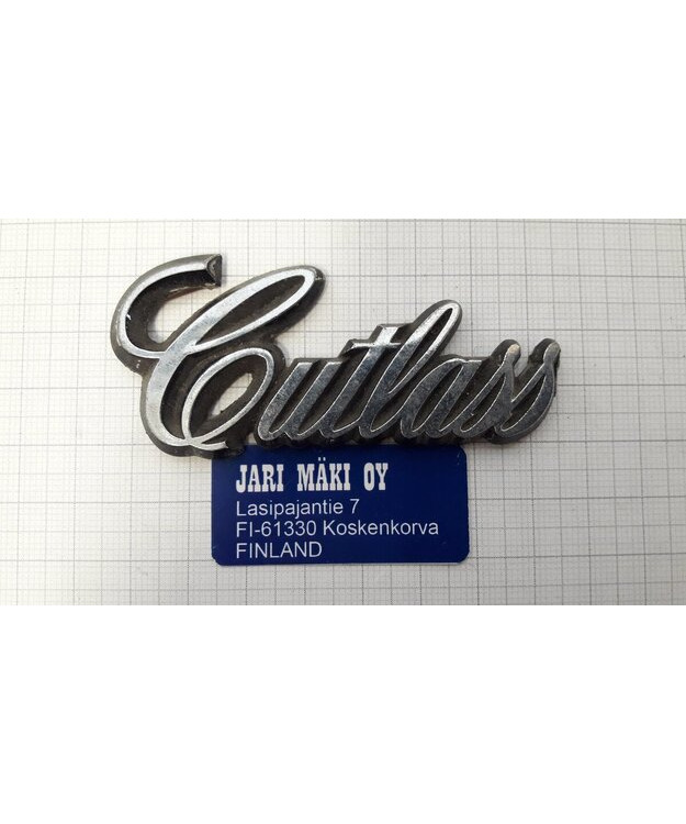 Merkki muovia "Cutlass" 3"