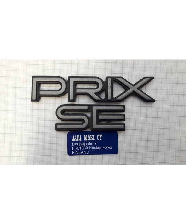 Merkki muovia "PRIX SE" harmaa Pontiac