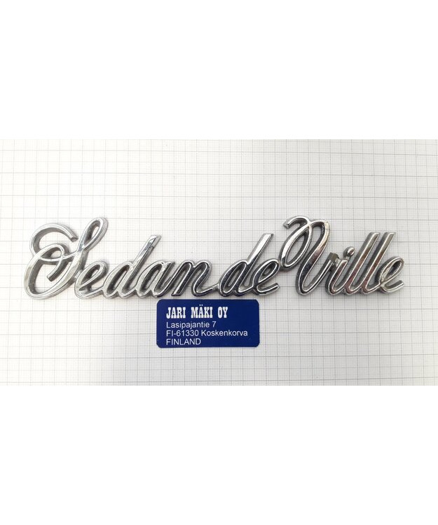 Merkki muovia "Sedan de Ville" 6-1/4"
