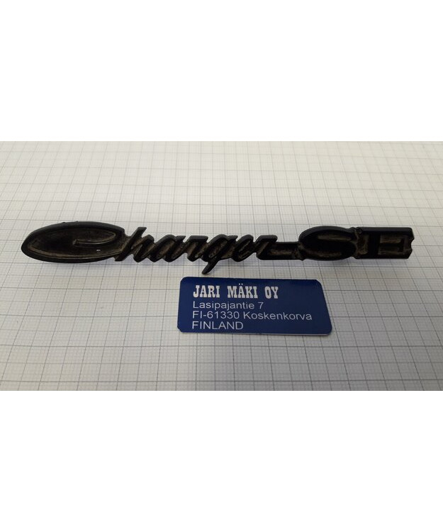 Merkki muovia 4-3/4" Dodge Charger