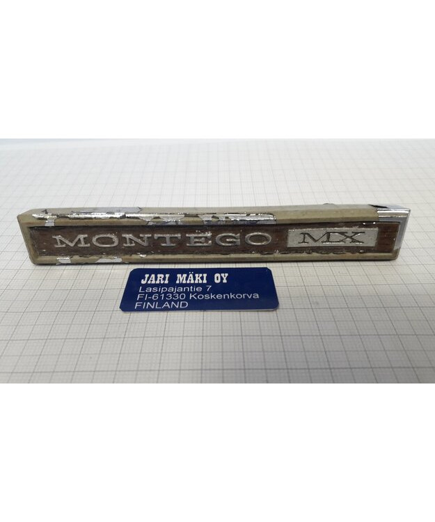 Merkki muovia 4-5/8" Mercury Montego kojetauluun