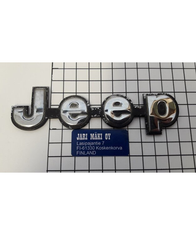 Merkki muovia 5-1/8" Jeep kromi pinta