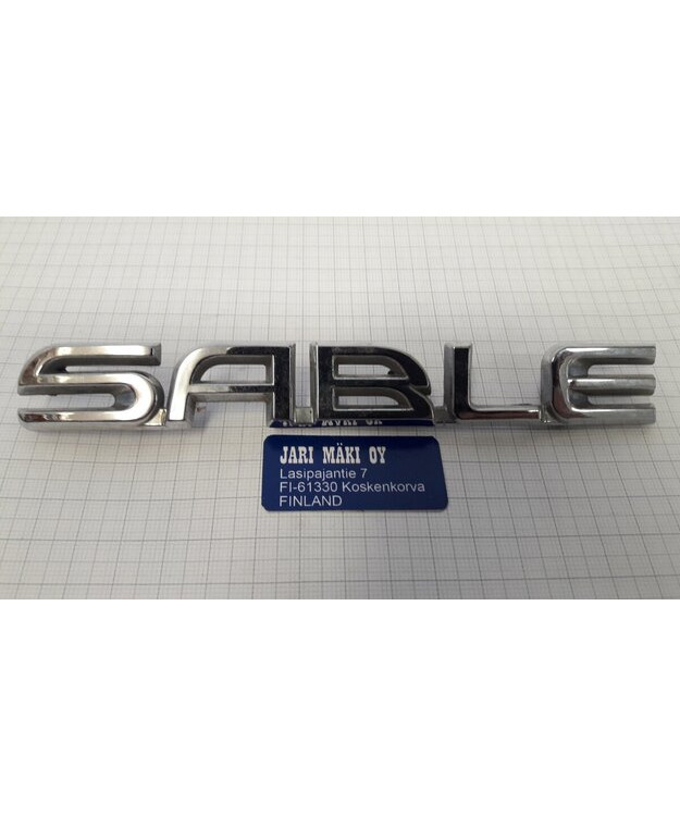 Merkki muovia 6-3/16" Mercury Sable