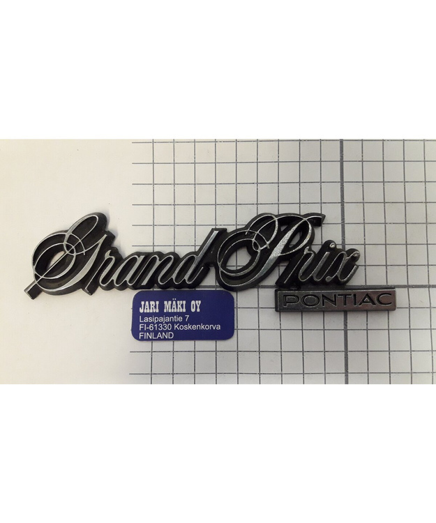 Merkki muovia Pontia Grand Prix 1981-1985