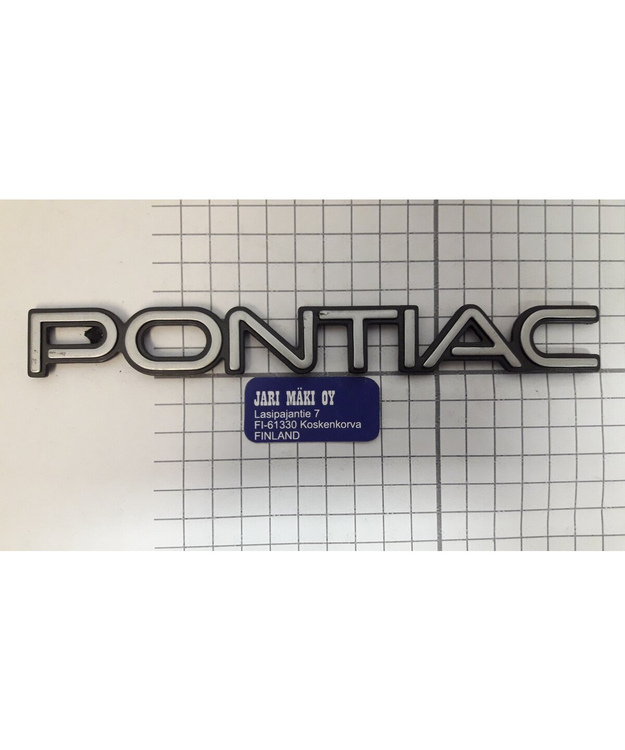 Merkki muovia Pontiac (harmaa)