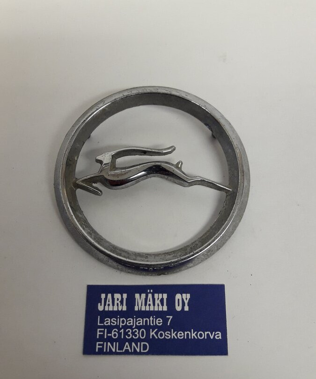 Merkki metallia takaneljännekseen Chevrolet Impala 1964