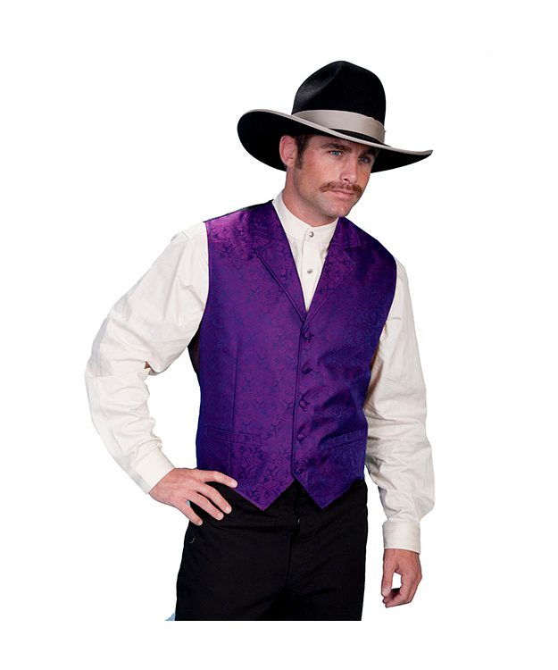 Miesten kuvioitu liivi violetti