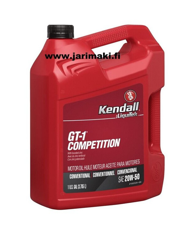 Moottoriöljy Kendall GT-1 Competition 20W50 1 gallona (3.785L)