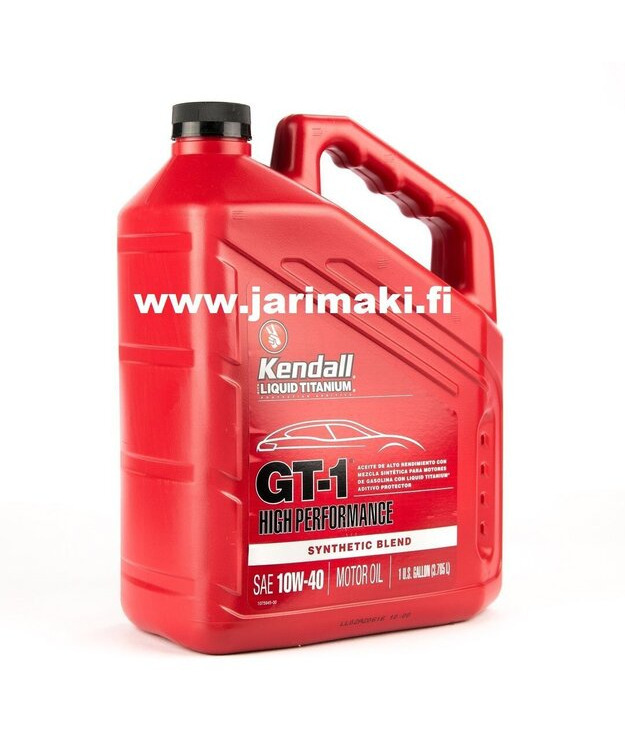 Moottoriöljy Kendall GT-1 Full Synthetic Blend 10W-40 gallona