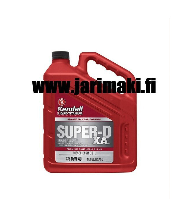 Moottoriöljy Kendall Super-D  XA 15W-40 Gallona 3.785 litraa 