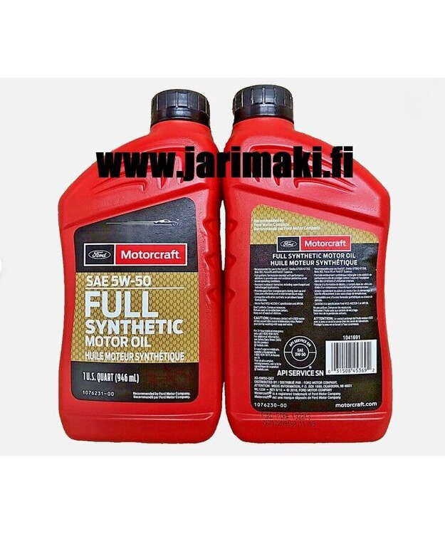 Moottoriöljy täyssynteettinen Motorcraft 5W50 quart (946ml)