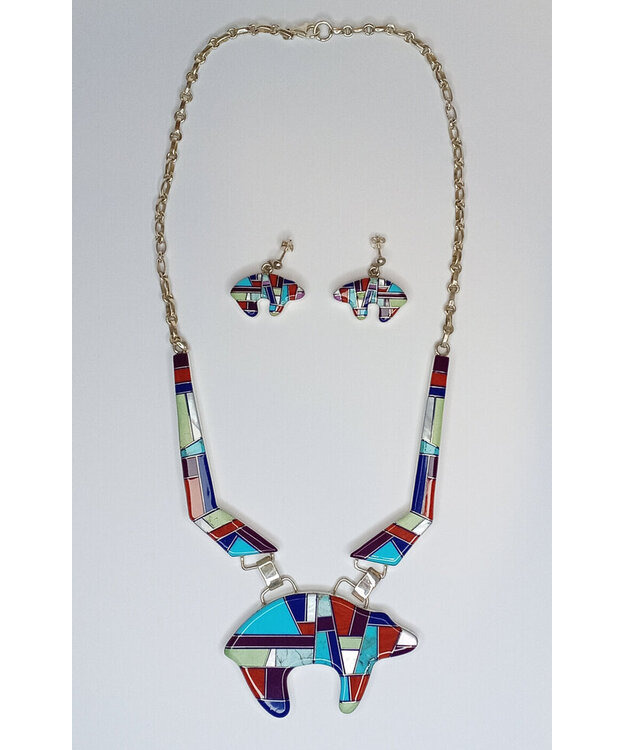 Multicolor Turquoise Bear -setti