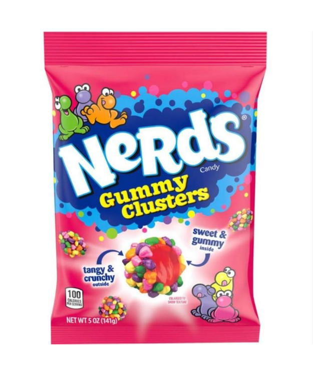 Nerds Gummy Clusters Rainbow karkkipussi