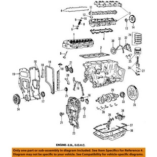 Nokka-akselin ratas 38TH GM 2.3 L4 1987-1996