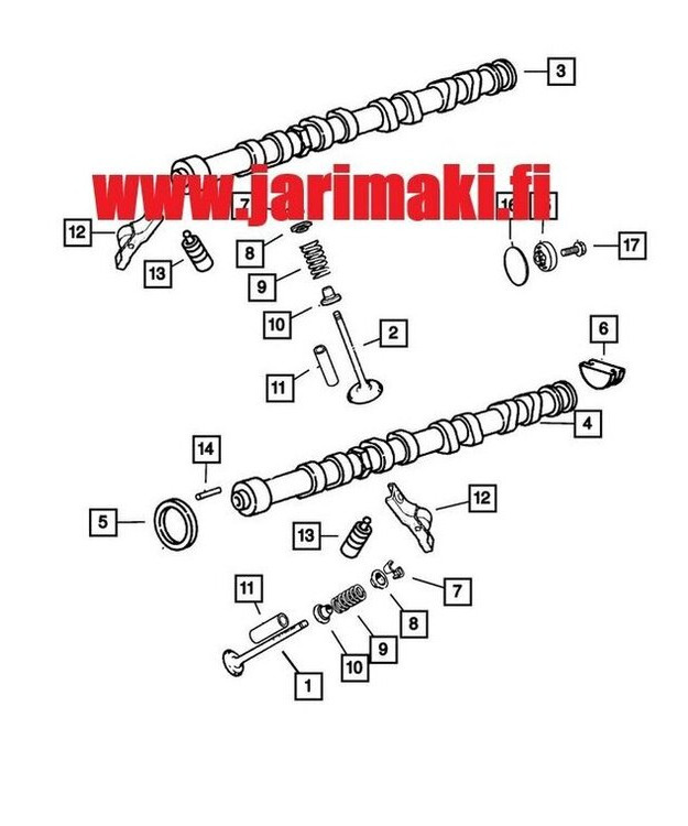 Nokka-akselin tulppa Mopar 2.4 L4 2001-2010