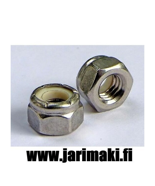 Nyloc mutteri 5/16-18 sinkitty teräs