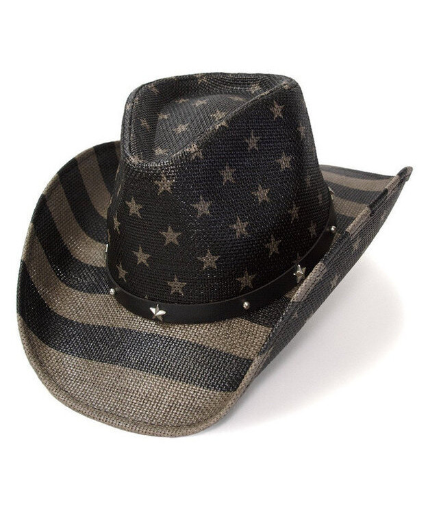 Olkihattu Black & Grey Americana
