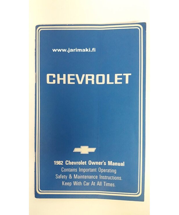 Omistajan käsikirja käytetty Englanniksi GM Henkilömallit 1982