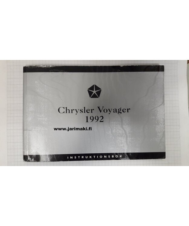 Omistajan käsikirja Ruotsiksi Chrysler Voyager I 1992