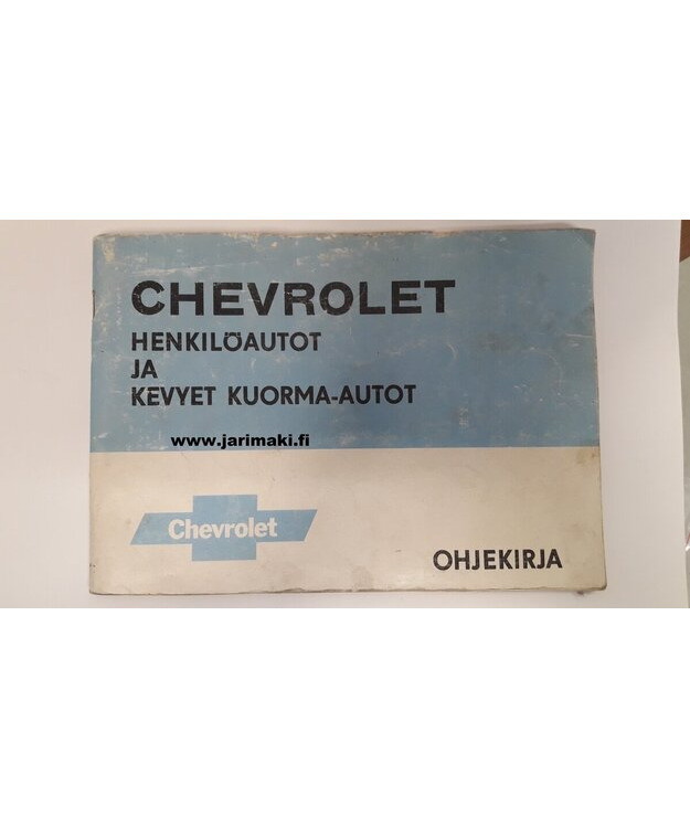 Omistajan käsikirja käytetty Suomeksi GM Henkilömallit ja Kevyt kuorma-autot 1982