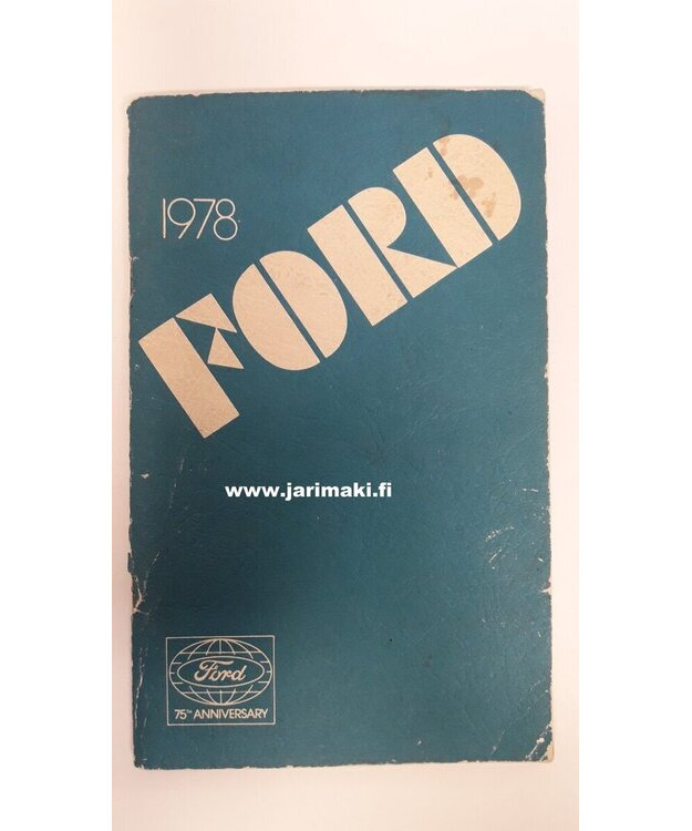 Omistajan käsikirja käytetty Englanniksi Ford 1978