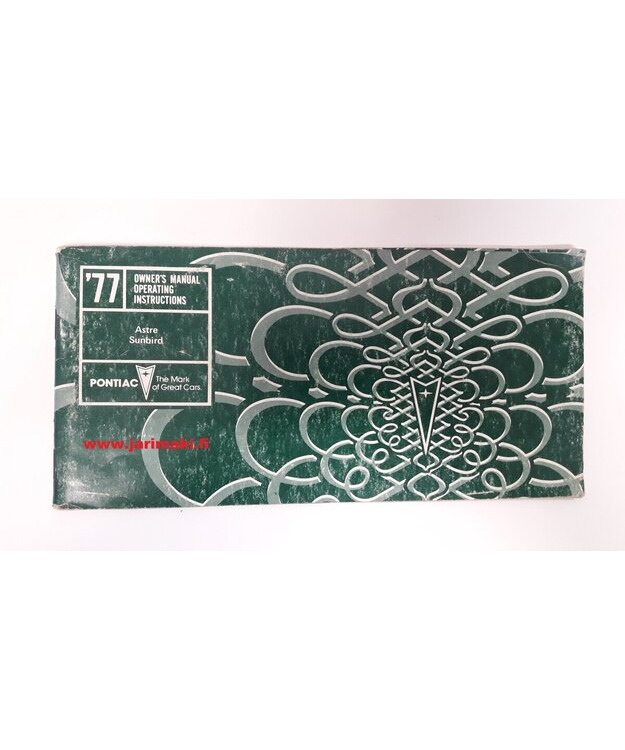 Omistajan käsikirja käytetty Englanniksi Pontiac Astre/Sunbird 1977