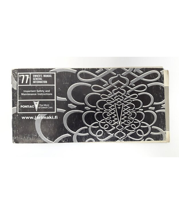 Omistajan käsikirja käytetty Englanniksi Pontiac kaikki mallit 1977