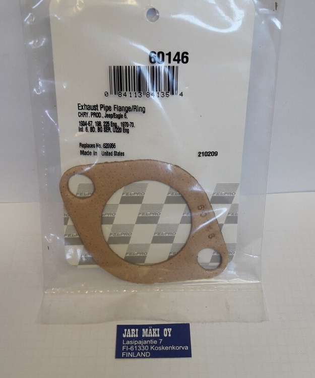 Pakoputkenlaipan tiiviste Mopar 1937-1972