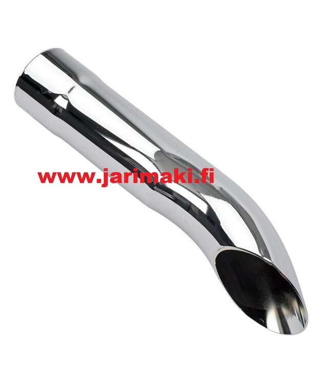 Pakoputkenpää JONES 2-1/2"X13-1/4" kromattua terästä LESTI TAIVUTETTU
