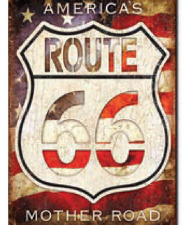 Peltikyltti Route 66