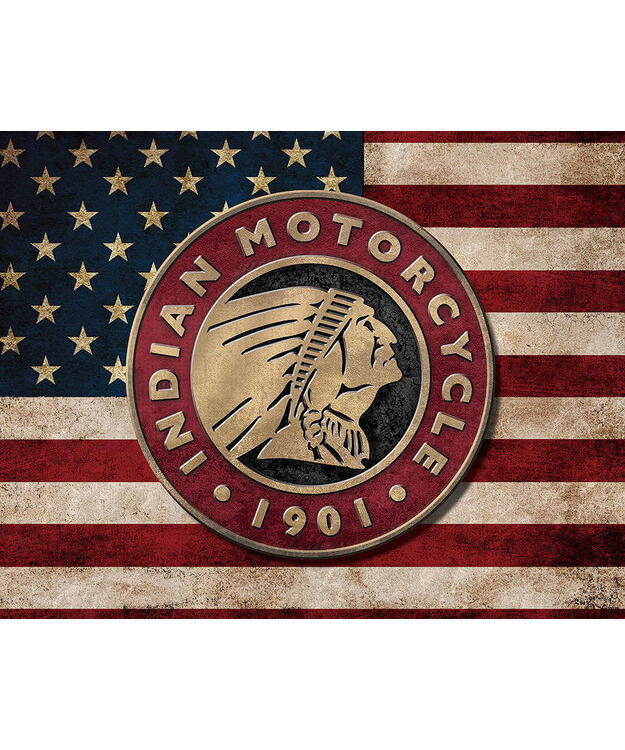 Peltikyltti Indian Motorcycle Flag