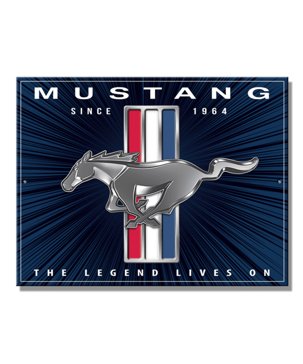 Peltikyltti Mustang Lives On