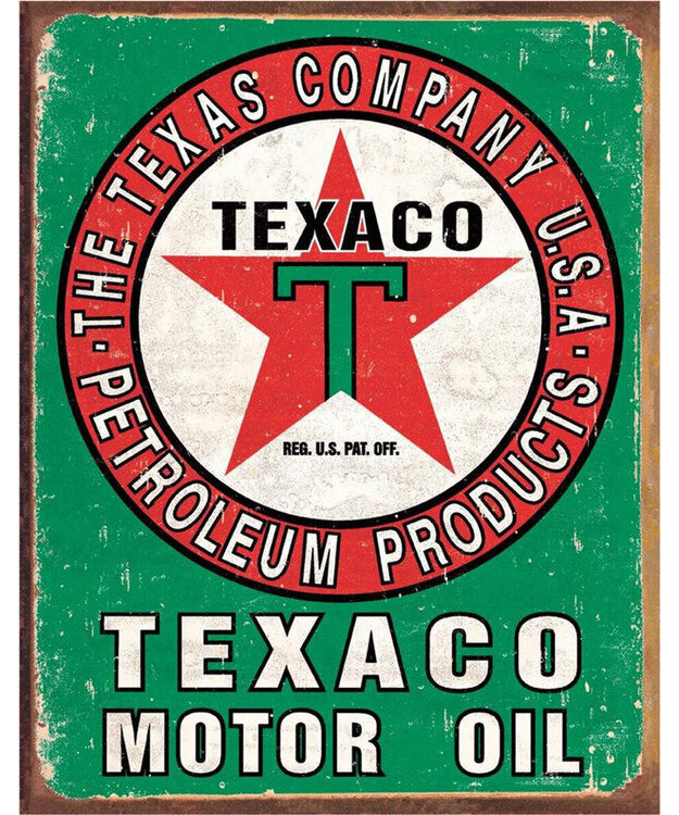 Peltikyltti Texaco Motor Oil