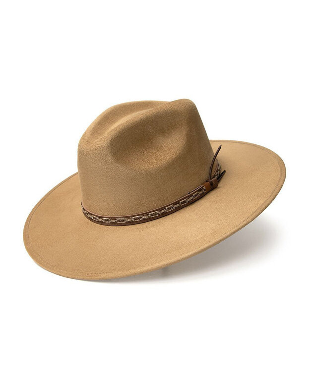 Pinch Front Flat Brim westernhattu