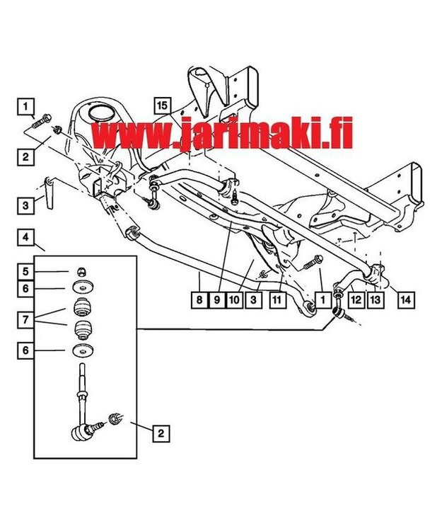 Poikittaistukitanko etu MOOG Dodge Ram 2004-2007