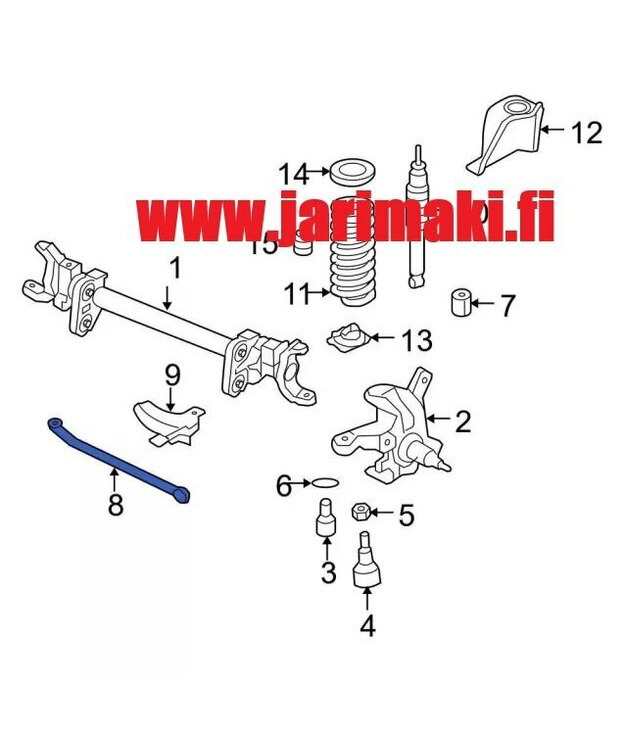Poikittaistukitanko (track bar) MOOG Ford F250/350 2005-2015