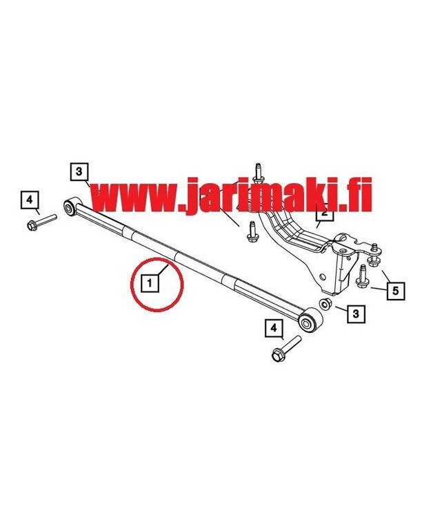 Poikkitaistukitanko taka Chrysler Voyager 2008-2020