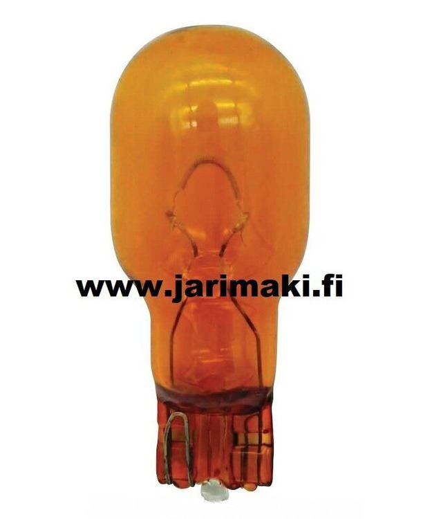 Polttimo lasikanta keltainen 12V 17.9W T5 