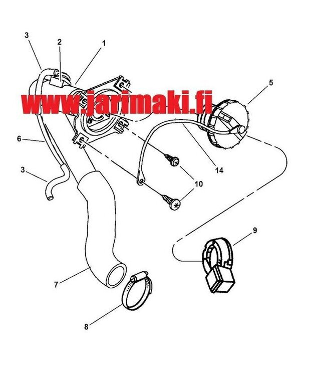 Polttoainetäyttöputken liitospala Chrysler Neon 1995-1999
