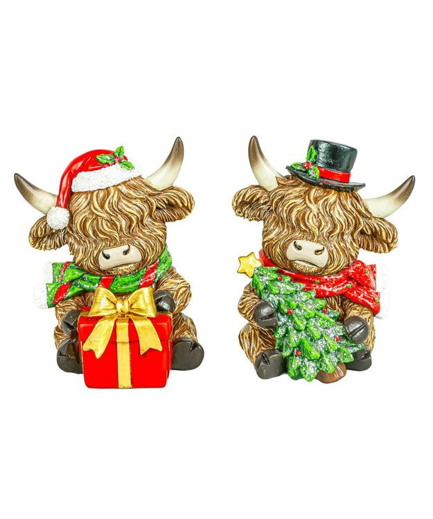  Pöytäkoriste Highland joulu