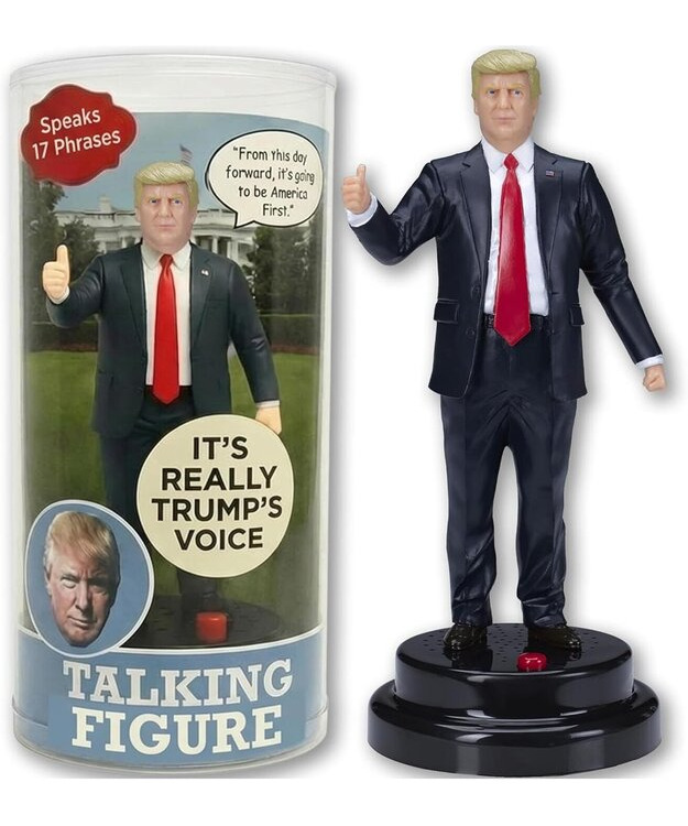 Puhuva Trump -figuuri