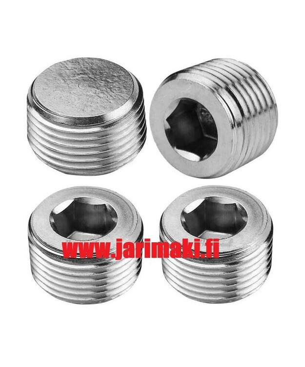 Putkitulppa ruostumaton 1/4-18 NPT