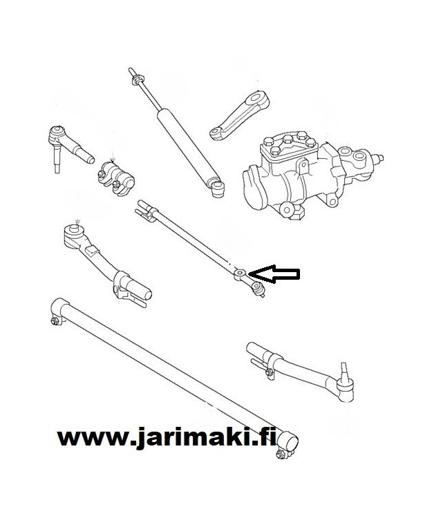 Raidetangon pää simpukalta MOOG Ford F250/350 4WD 2008-2010