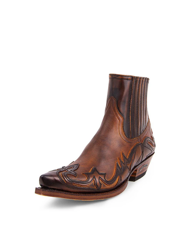Sendra -bootsit Britnes Fl. Marron (matala) ruskea kuvioitu